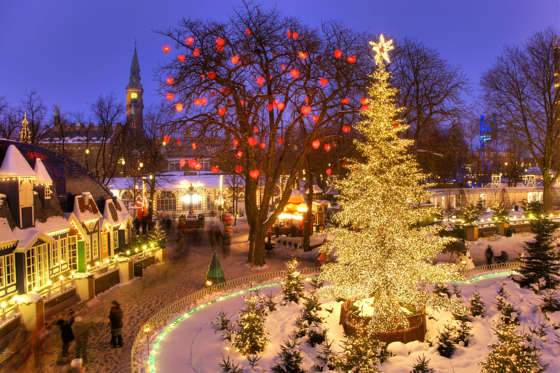 VARIOUS The Christmas tree in Tivoli, Copenhagen, Denmark, Europe