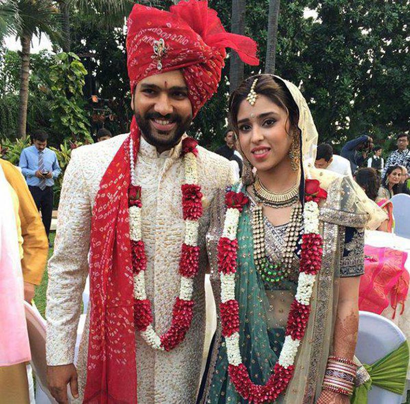 Cricketer Rohit Sharma weds Ritika