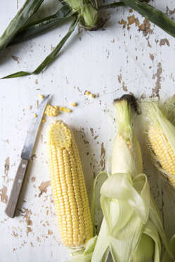 <p>Yellow corn is full of—you guessed it—beta-carotene. In addition to giving you the <a href="http://www.redbookmag.com/beauty/makeup-skincare/advice/g1776/good-skin-foods/?slide=2">healthy glow</a> that a diet full of colorful veggies provides, yellow corn also <a href="http://www.redbookmag.com/body/healthy-eating/g2869/high-sugar-food/">has less sugar</a> than its counterpart white corn, allowing you to keep the <a href="http://www.redbookmag.com/body/features/g2781/bad-foods-for-bikini-season/">sugar-induced acne</a> on the DL.</p>