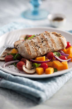 <p>Enough with the veggies—here's the skin boost that meat lovers are looking for. This staple poultry <a href="http://www.redbookmag.com/body/healthy-eating/advice/g1258/anti-aging-foods/?slide=9">contains zinc and selenium</a>, two minerals that rev up collagen production and help maintain hormone balance. In other words, it helps keep all those nasty period breakouts at bay. Halle-freakin-lujah. </p>