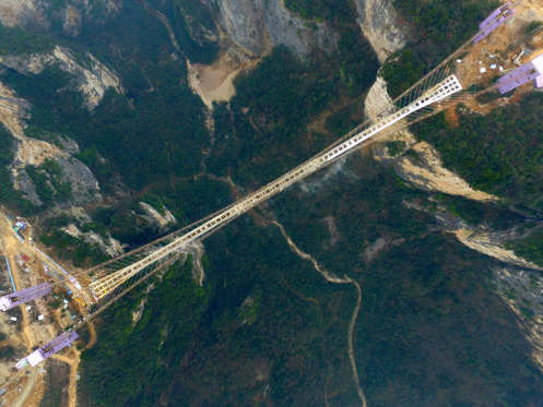 Glass-bottom bridge, Hunan Province, China