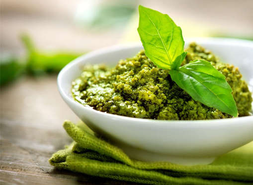 <p>Thanks to the pine nuts that provide its base, this sauce is rich in zinc. Men with higher levels in their system have been shown to have higher sex drives than those with lower levels. Pine nuts are also a good source of magnesium, which boosts testosterone and helps keep sperm healthy and viable. We love to mix pesto with zoodles, fresh basil, chopped tomatoes and grilled chicken—super delish! For even more spiralizer recipes, check out these 21 Mouthwatering Spiralizer Recipes! </p>