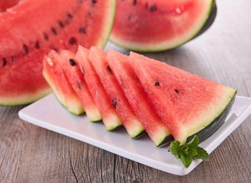 <p>Watermelon is one of the richest natural sources of L-citrulline, an amino acid that can help make your erection harder. Once it's in the body, it converts to L-arginine, stimulating the production of nitric oxide, which increases blood flow to the penis, strengthening erections.</p>