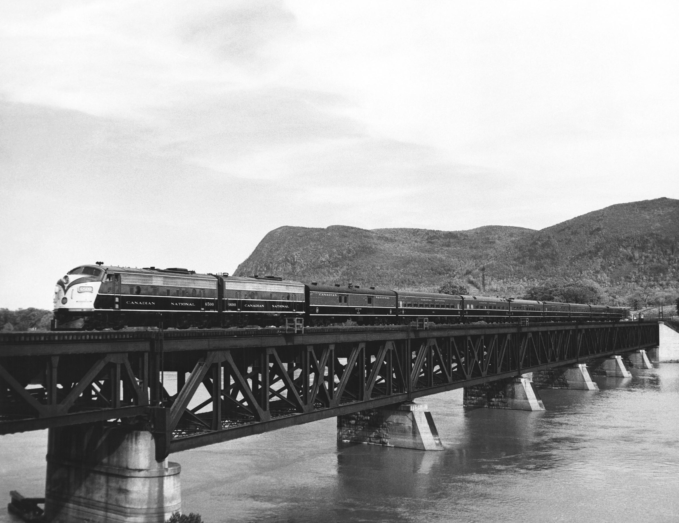 Travel into past: Vintage train