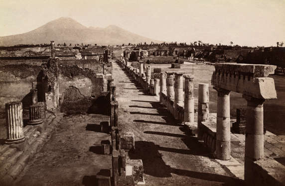 (Original Caption) Pompei. Foro Civite. Civil Fort. Bettmann