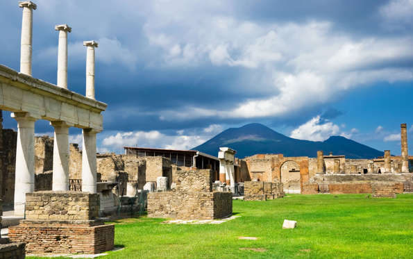 Roman Pompeii ruins after the eruption of Vesuvius, Italy iSailorr