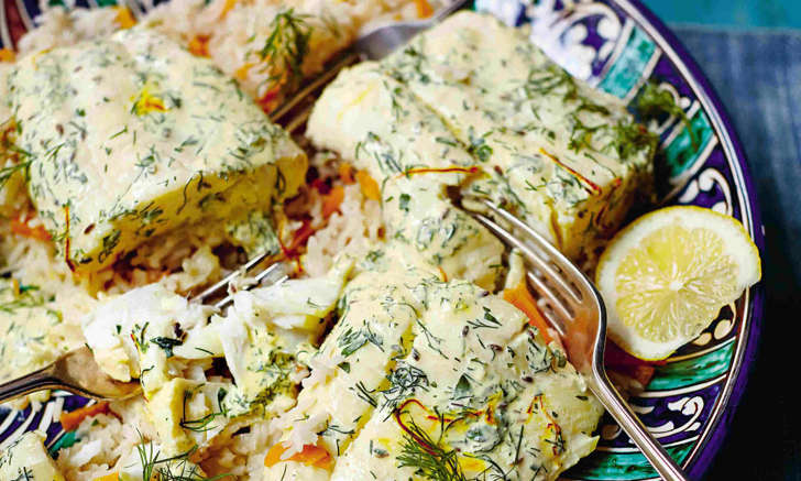Fish and Saffron Pilaf (Laura Edwards)