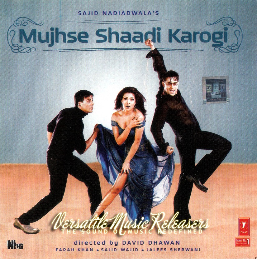 Bollywood film posters depict actresses