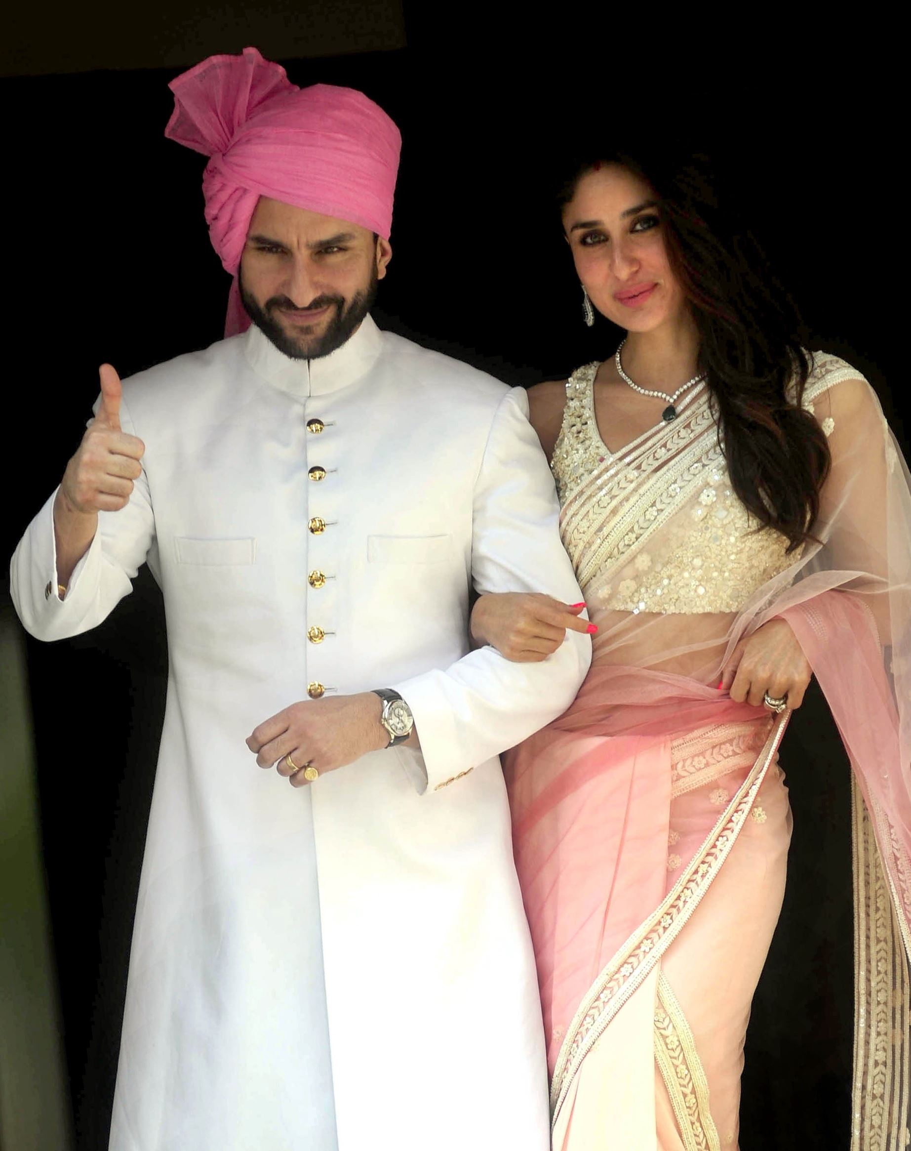 Saif-Kareena launch designer wear