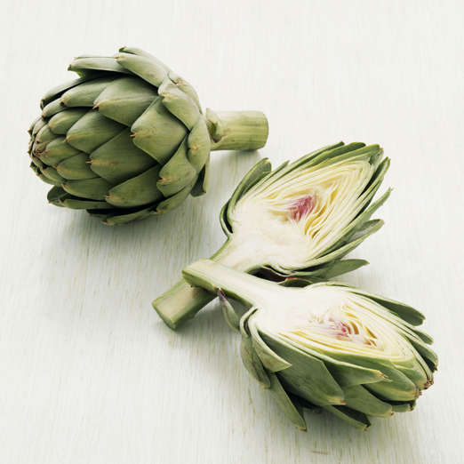 Artichokes are incredibly filling--in fact, they are one of the highest-fiber vegetables, says Sass. A single boiled artichoke contains a whopping 10.3 grams of fiber--almost half the recommended daily amount for women. To curb your appetite before a meal, Sass suggests enjoying the veggie as a pre-dinner appetizer: try them in a refreshing salad with edamame and asparagus, or make homemade salsa with artichoke hearts, tomatoes, olives, and red onions.