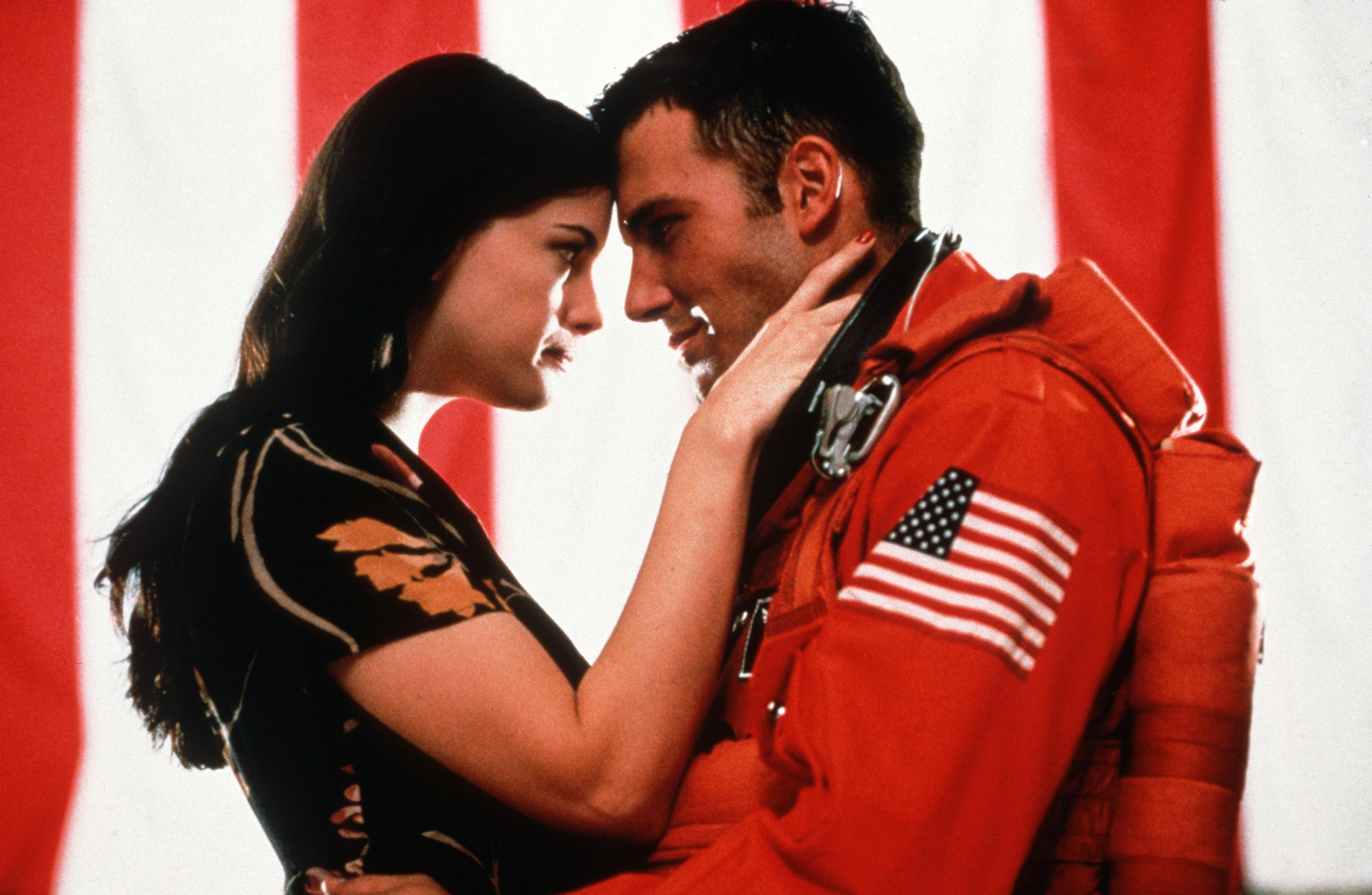 <p><em>Armageddon</em> ends with A.J. and Grace getting married, and their love story is a big part of the movie. That wasn’t the case in the original screenplay, though. A love story was written into the film after the success of <em>Titanic</em>, hoping to glean some of that audience.</p>