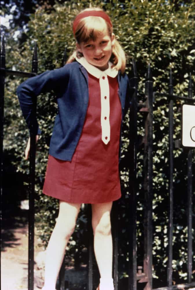 <p>Lady Diana Spencer pictured as a schoolgirl at Cadogan Place Gardens, London, in the summer of 1968.</p>