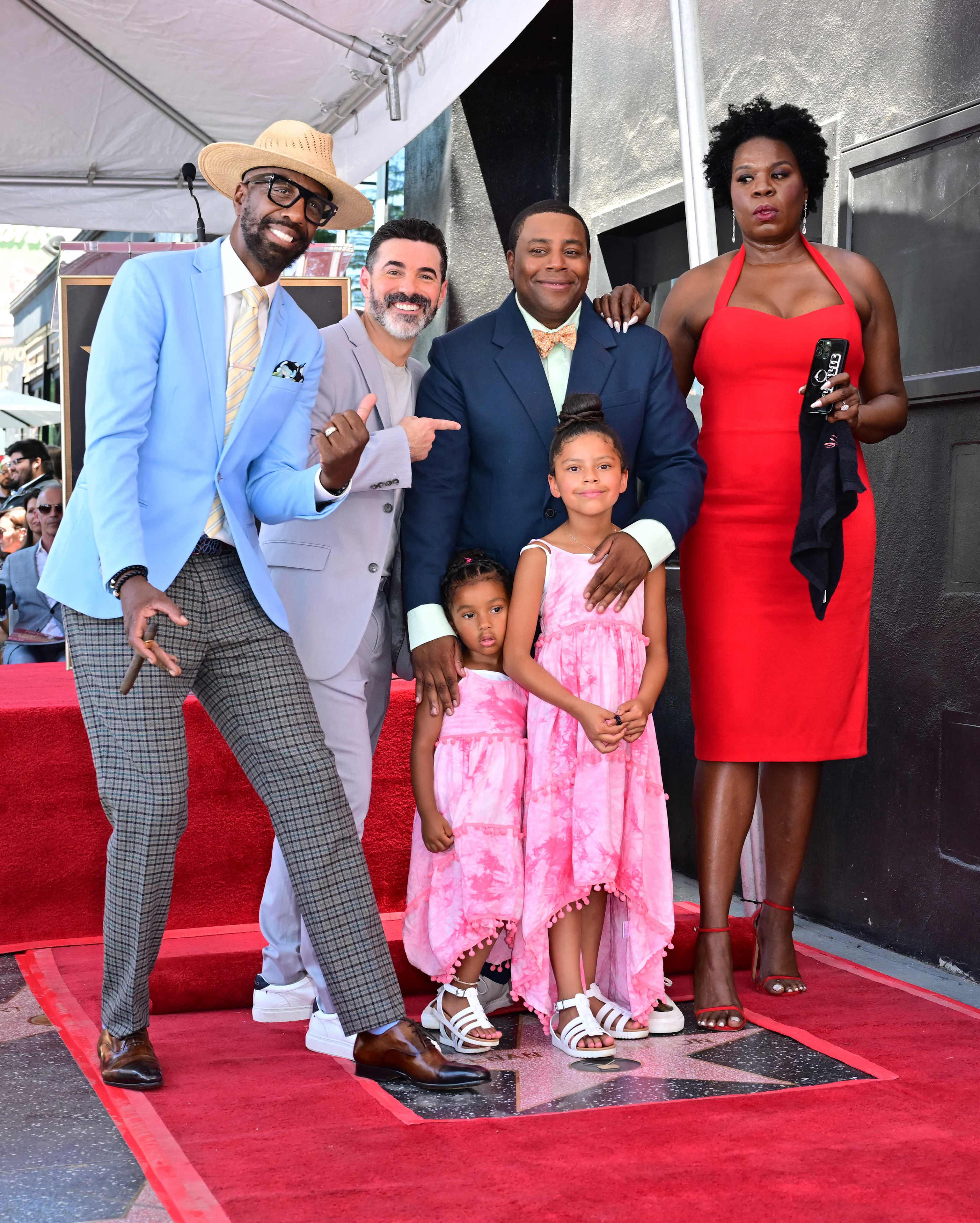 Thompson brought his two daughters, comedian JB Smoove, Josh Server and former "SNL" castmate Leslie Jones for the Aug. 11 ceremony. Thompson's star was placed next to that of  "SNL" executive producer Lorne Michaels. <br> <br> "This is about what an artist means and that is to provide for others. That's been my lifelong privilege," Thompson said during his acceptance speech. "Here's to the future!"