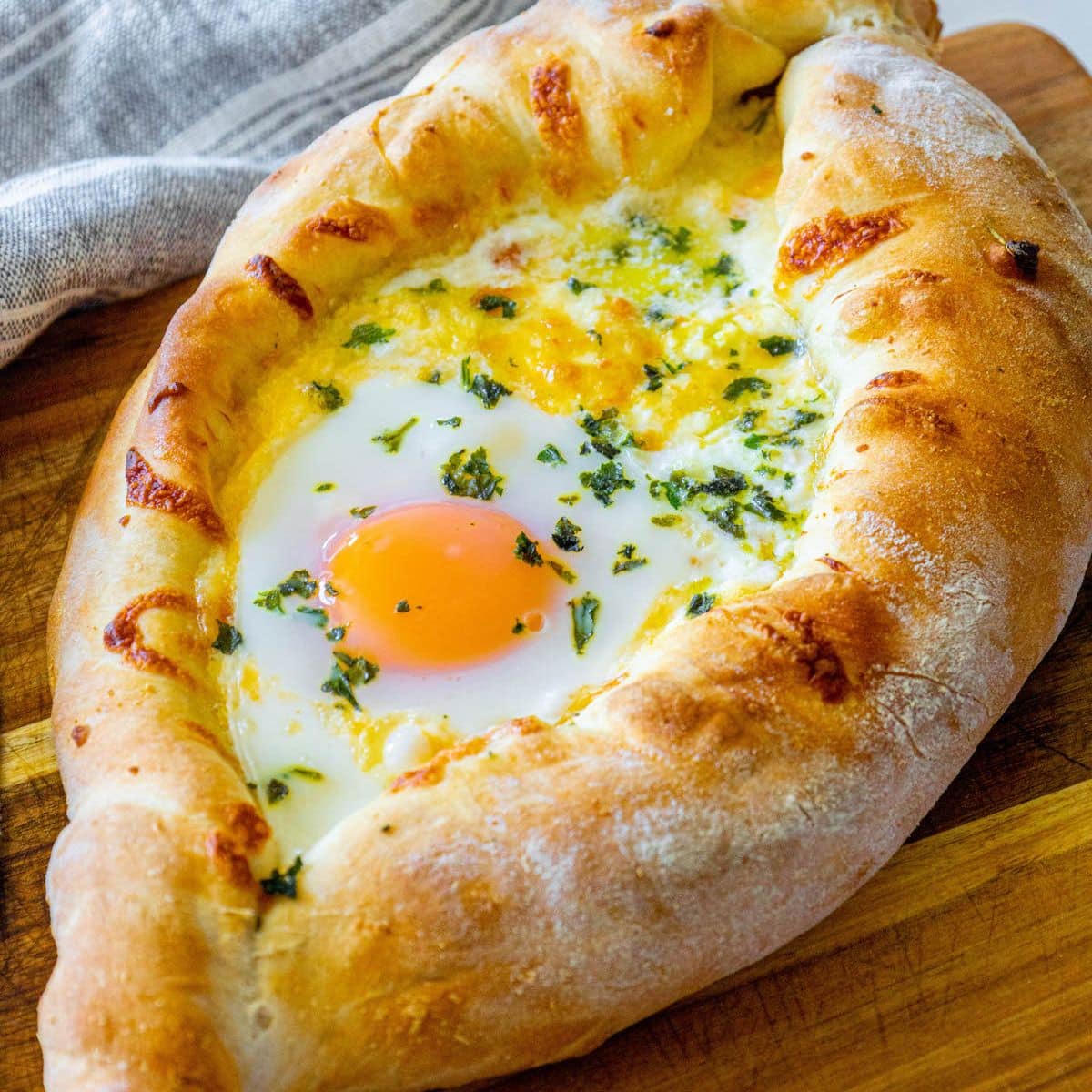 Khachapuri Georgian Bread Boat