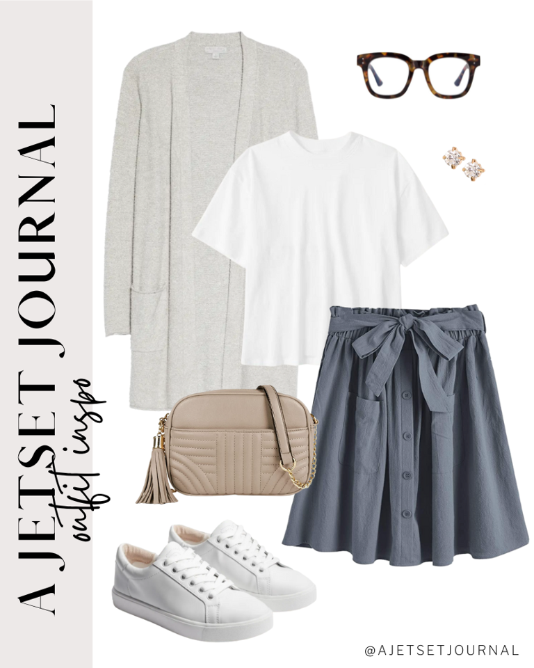 A Week of Simple Transitional Outfit Ideas