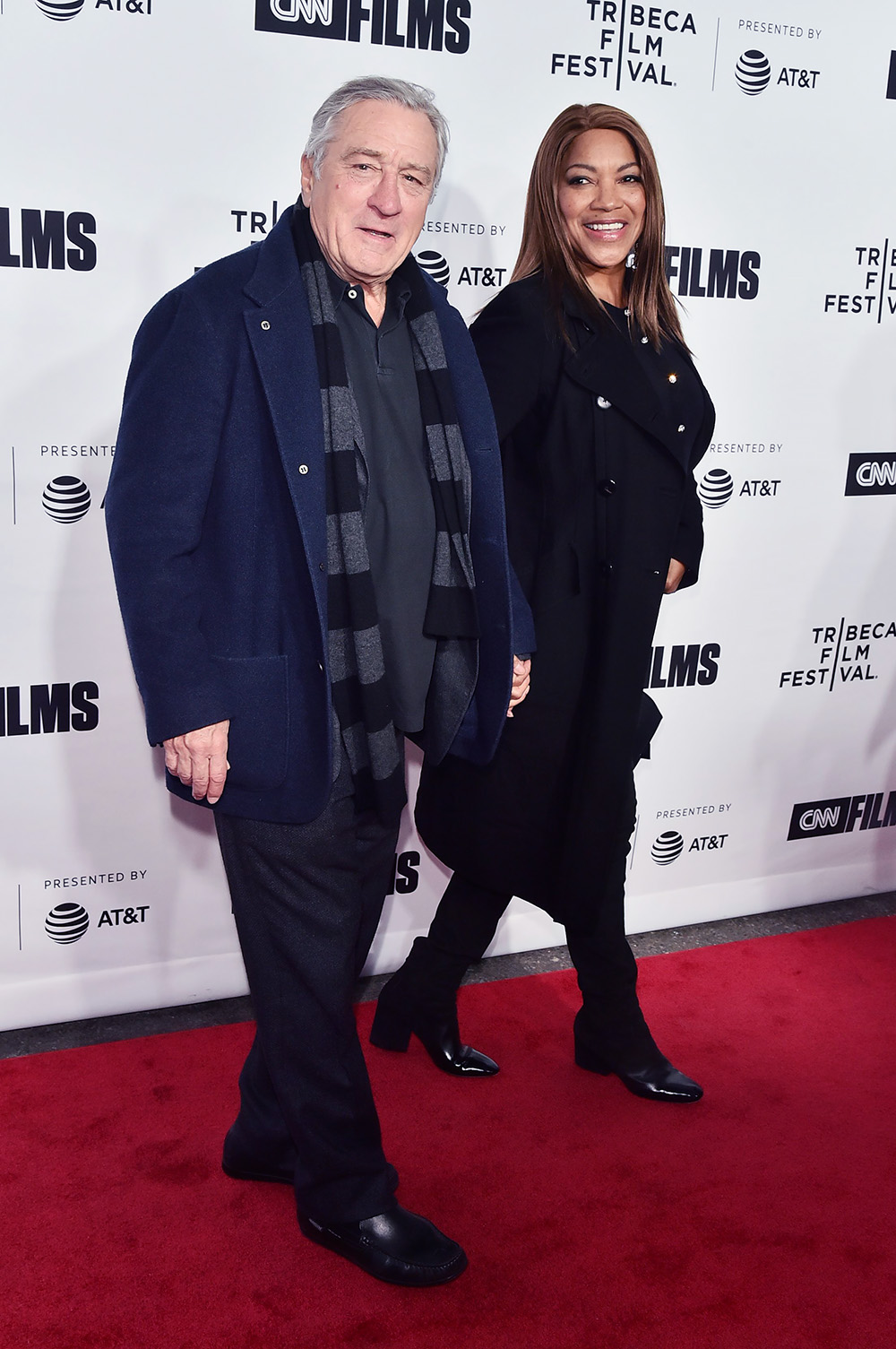 <p>Robert De Niro holds hands with Grace Hightower on the red carpet for the Tribeca Film Fest in April 2018. The couple’s divorce filing was made public in 2021.</p>