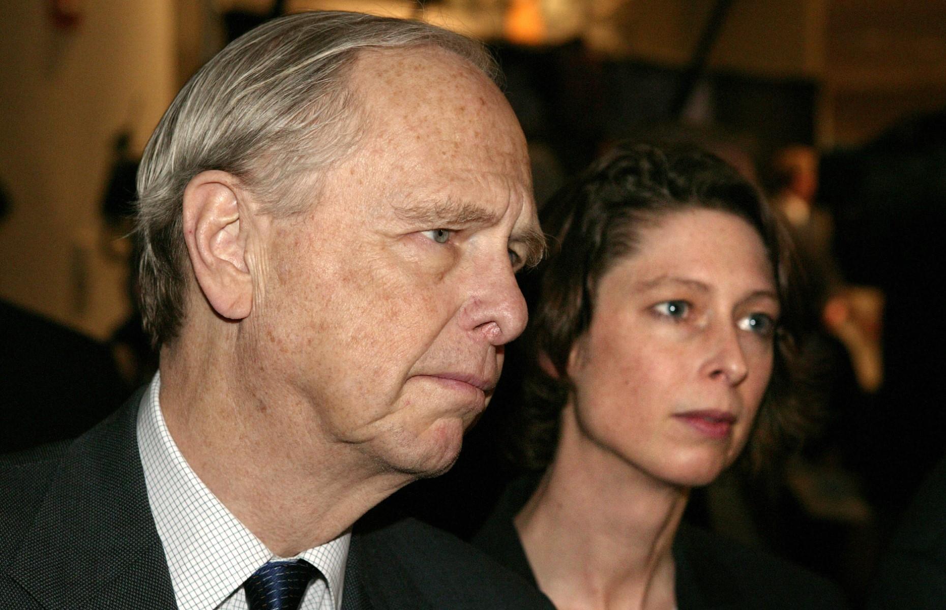 <p>Edward C Johnson II founded the mutual fund Fidelity in 1946, before his son of the same name took over. </p>  <p>Edward Johnson III (pictured with his daughter Abigail) ran the business until 2014, and then he passed the responsibility on to his daughter. He passed away in March this year.</p>  <p>Abigail has a $21.5 billion personal fortune. The Johnson family owns 49% of Fidelity, while the other 51% is owned by employees. </p>