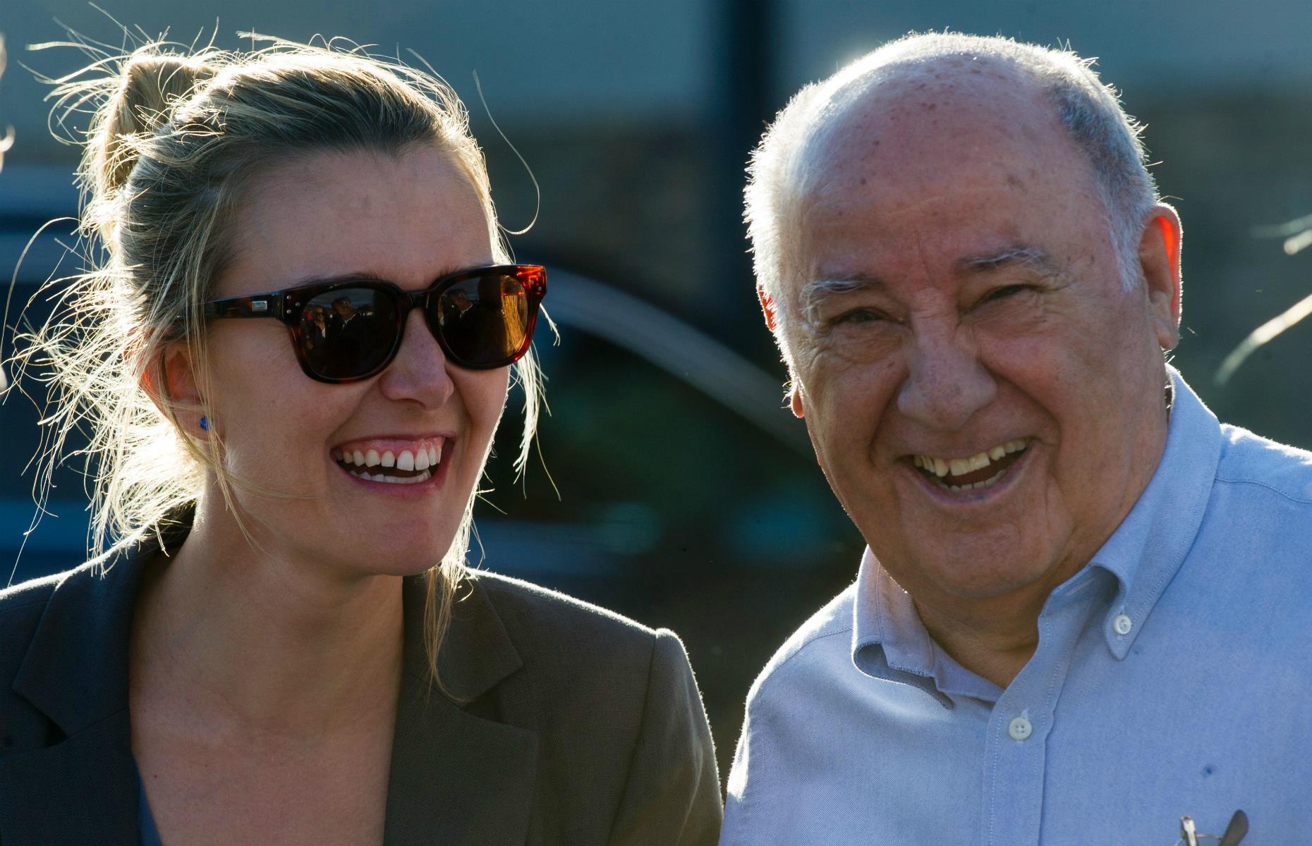 <p>Fast-fashion retailer Amancio Ortega (pictured with his youngest daughter Marta) and his late ex-wife Rosalía Mera opened the first Zara store in 1975 in A Coruña in northwest Spain, initially calling it Zorba after 'Zorba the Greek'.</p>  <p>The chain is now part of Ortega's Inditex group, which also includes the Massimo Dutti, Bershka, and Pull&Bear brands.</p>  <p>Ortega is the richest man in Spain, with a fortune of $62.9 billion. His eldest daughter Sandra has her own fortune of $6.1 billion, while Marta is now chairperson of the Inditex group.</p>
