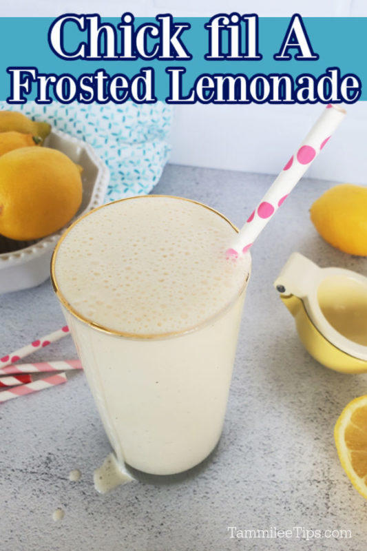 Copycat Chick fil A Frosted Lemonade Recipe