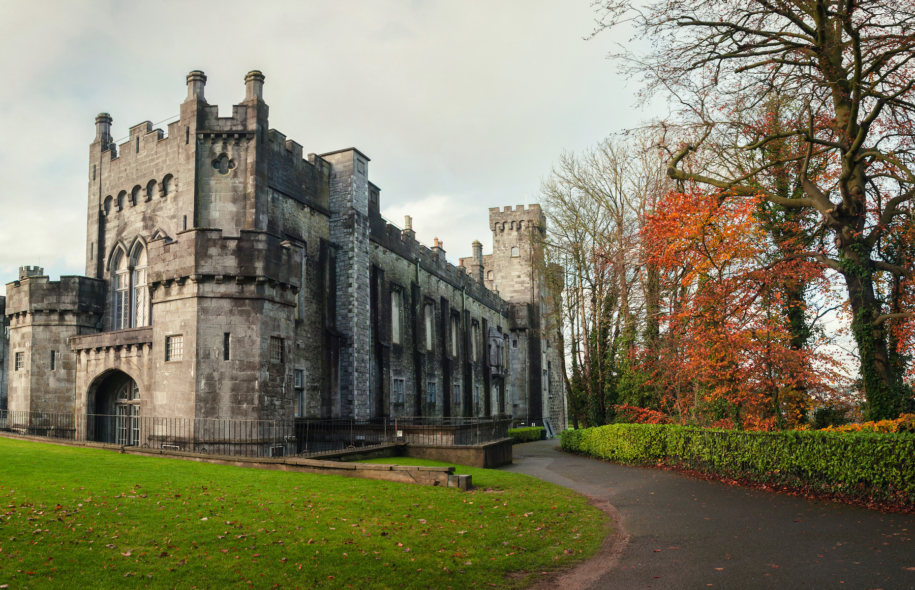 <p>Built around 1195 following the Norman conquest of Ireland, <a href="https://kilkennycastle.ie/" rel="noreferrer noopener">Kilkenny Castle</a> was originally designed to defend and control certain roads. Over the past 800 years, it has undergone many modifications and expansions and is now open to travellers and local residents. Kilkenny’s rose garden and tea room are among the most beautiful sites during any visit.</p>