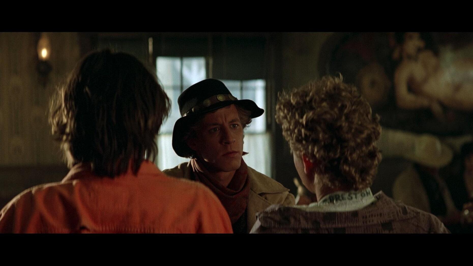 <p>Easily the funniest appearance of the character of Billy the Kid comes in the 1989 sci-fi comedy <a href="https://www.imdb.com/title/tt0096928/?ref_=nv_sr_srsg_0"><em>Bill & Ted's Excellent Adventure</em></a><em>. </em>The titular characters travel through time to <a href="https://www.youtube.com/watch?v=E3g8Unc-oe4" title="https://www.youtube.com/watch?v=E3g8Unc-oe4">gather historical figures</a> for their high school history presentation, including Billy the Kid—played by <a href="https://www.imdb.com/name/nm0794890/?ref_=tt_cl_t_5" title="https://www.imdb.com/name/nm0794890/?ref_=tt_cl_t_5">Dan Shor</a>—who helps them on their quest through the past and future.</p>