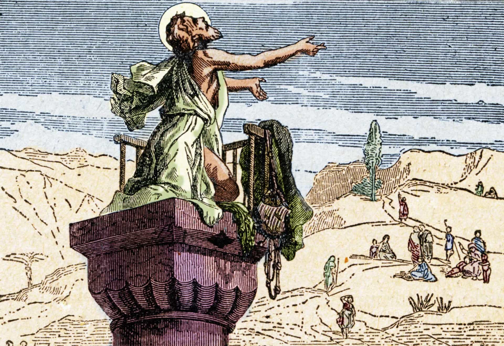 O homem que vive no topo de um pilar e outros eremitas do passado e do ...