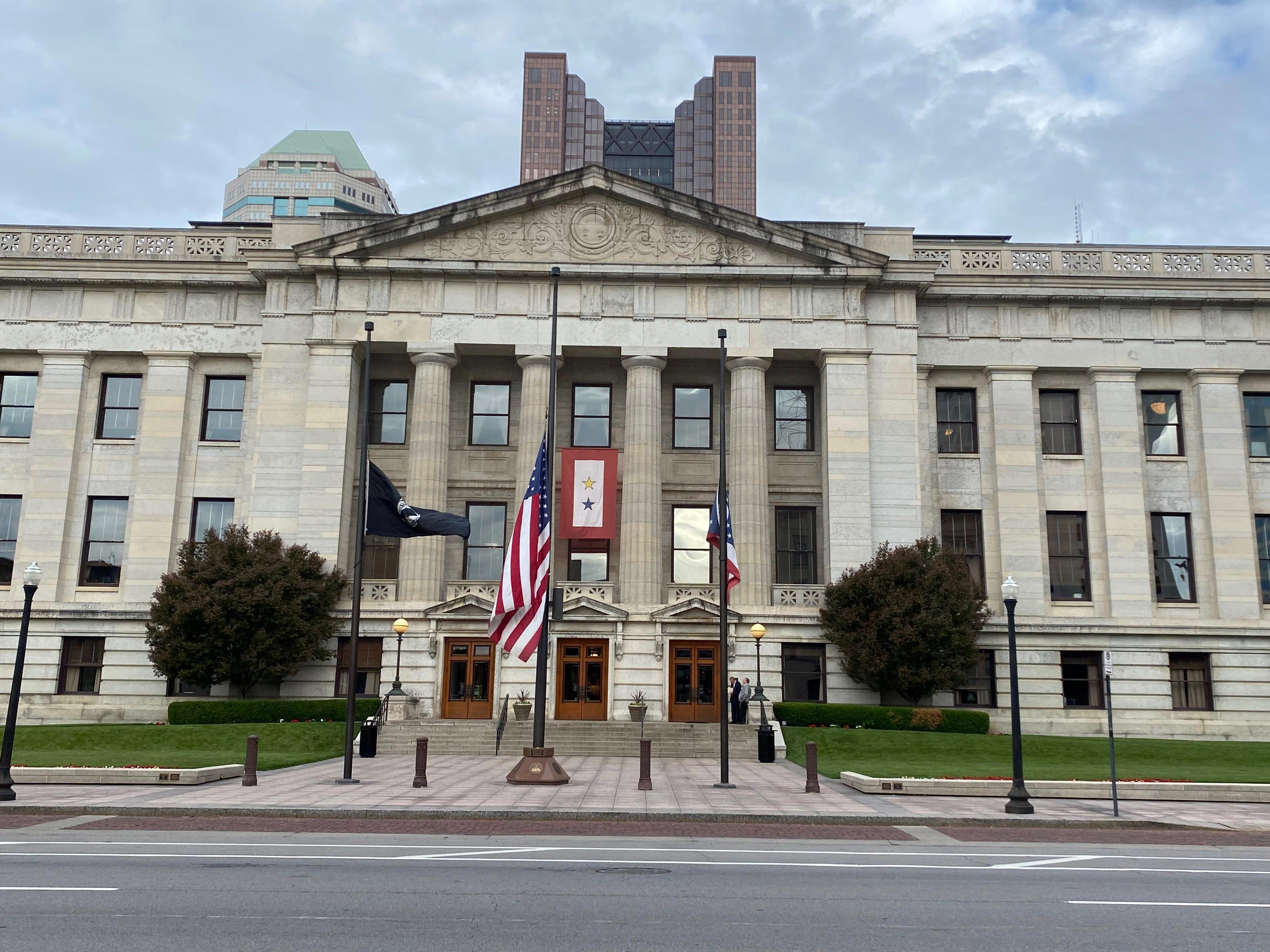 Why flags are flying at halfstaff, halfmast in Ohio today