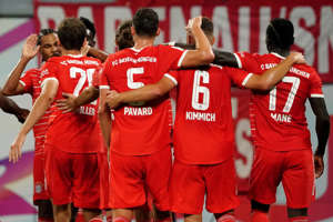 Na zdjęciu: piłkarze Bayernu Monachium