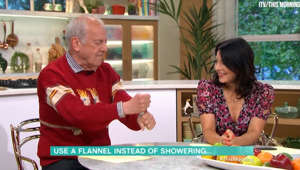 This Morning: Gyles Brandreth Suggests Using A Wet Flannel Instead Of Showering