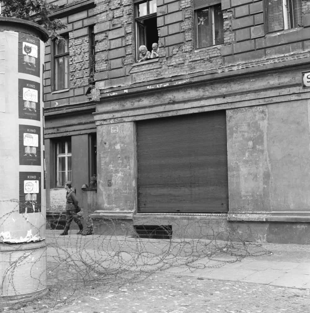 <p>East German troops and workers had begun to tear up streets running alongside the border to make them impassable to most vehicles and to install barbed wire entanglements and fences along the 156 km (96 mi) around the three western sectors of the city as well as the 43 km (26 mi) that divided West and East Berlin.</p><p><a href="https://www.msn.com/en-us/community/channel/vid-7xx8mnucu55yw63we9va2gwr7uihbxwc68fxqp25x6tg4ftibpra?cvid=94631541bc0f4f89bfd59158d696ad7e">Follow us and access great exclusive content everyday</a></p>