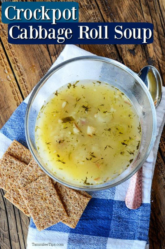 Easy Crockpot Cabbage Roll Soup Recipe with Kielbasa