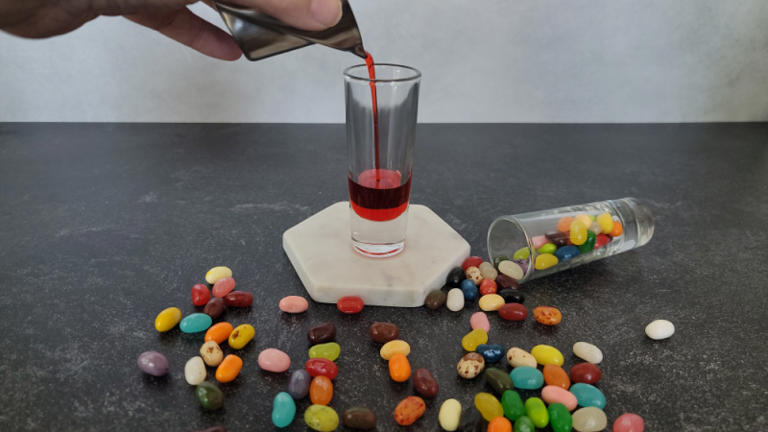 Easy Layered Jelly Bean Shot Recipe