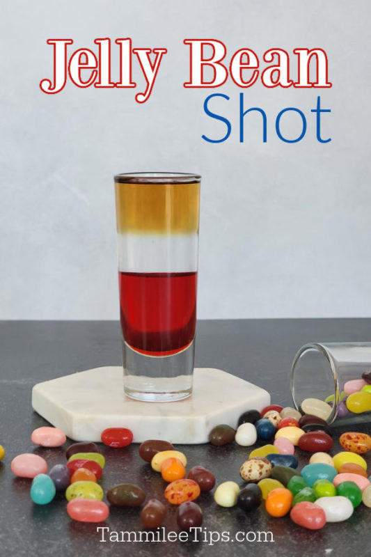 Easy layered Jelly Bean Shot recipe