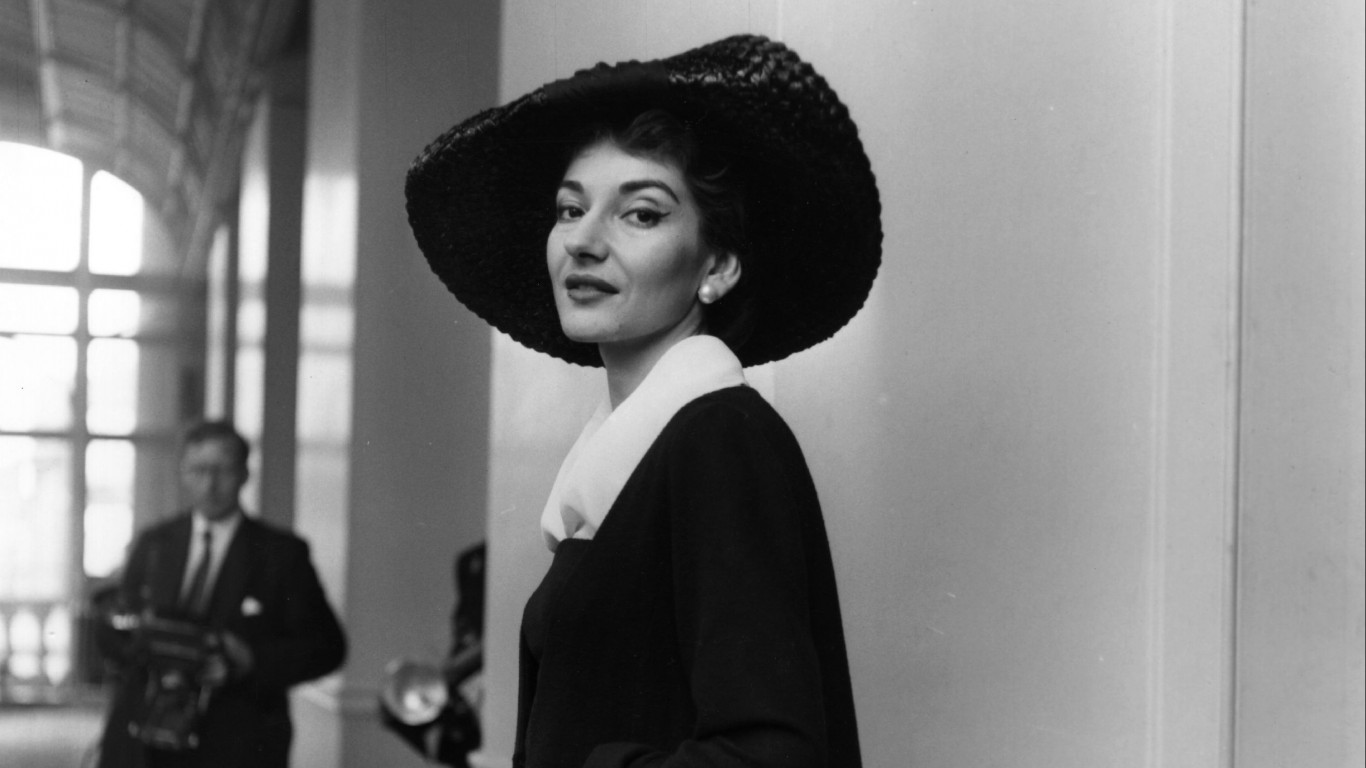 <p><strong>> Occupation:</strong> Opera singer<br> <strong>> Year citizenship renounced:</strong> 1966</p> <p>Opera diva Maria Callas, who was a naturalized American citizen, chose to renounce her U.S. citizenship to resume her ancestral Greek citizenship. She chose to do so in part to get out of her marriage to Italian industrialist Gianni Meneghini. News reports at the time said Callas had tried to obtain a divorce for seven years. It was during that period that she was having an affair with Greek shipping tycoon Aristotle Onassis. Callas said that according to her lawyers, by taking Greek nationality, her marriage would become "non-existent" everywhere, except in Italy.</p> <p><span><strong><a href="https://247wallst.com/special-report/2022/04/09/countries-collecting-the-most-taxes/?utm_source=msn&utm_medium=referral&utm_campaign=msn&utm_content=countries-collecting-the-most-taxes&wsrlui=47149947">ALSO READ: Countries Collecting the Most Taxes</a></strong></span></p>