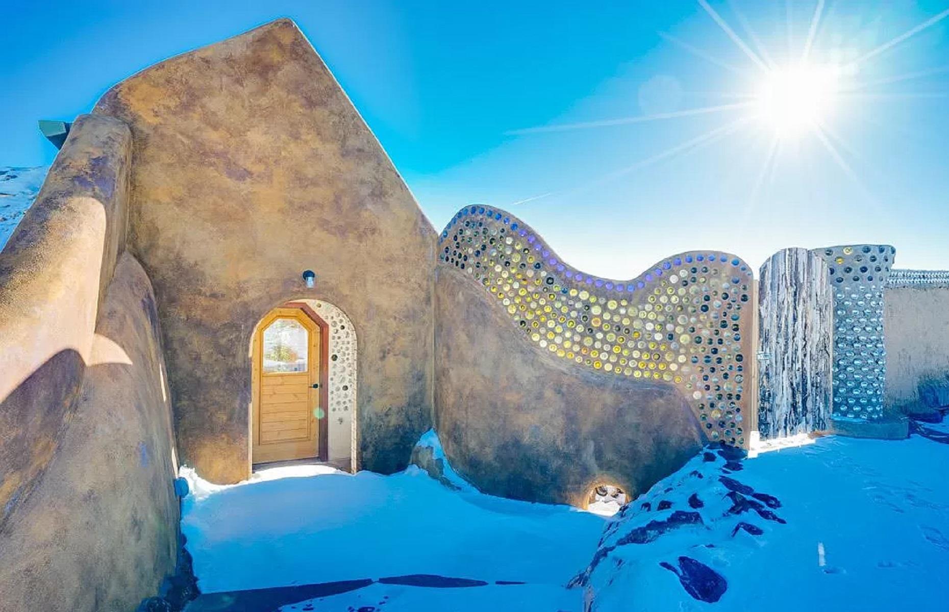<p>If that option doesn't work for you, then how about this one? Located just down the road in the same Earthship community, this pretty property has plenty of space—including a two-acre backyard—and is listed with <a href="https://www.highmountainproperty.com/homes/detail.cfm?property_id=716">New Mexico Mountain Properties</a> for $950,000.</p>
