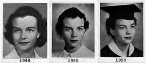 Sandra Day O'Connor graduated high school at 16 and attended Stanford. Her college photos are pictured here.