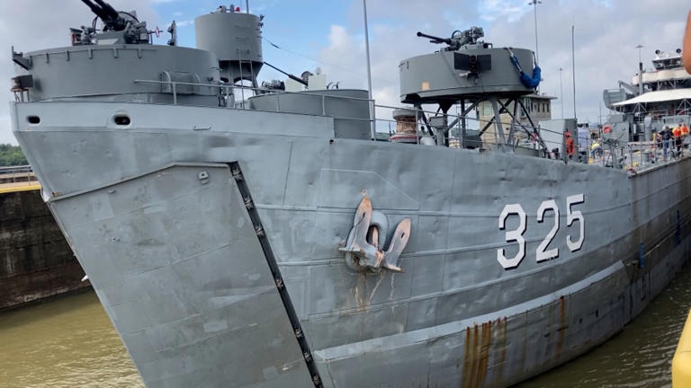 LST 325 expected to return to Evansville today