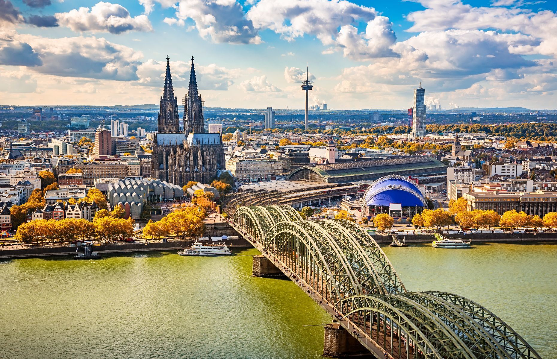 <p>Tourism in Germany is typically centred on Berlin, Munich, and Hamburg, but Cologne is just as worthy of a visit. The 2,000-year-old city, situated along the Rhine River, is a cultural goldmine, home to <a href="https://www.planetware.com/tourist-attractions-/cologne-d-nw-col.htm" rel="noreferrer noopener">dozens of museums and over 100 art galleries</a> as well as buildings and neighbourhoods dating back to the Middle Ages.</p>