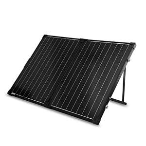 Renogy 100W 12V Monocrystalline Off Grid Portable Foldable 2pcs 50W Solar Panel Suitcase Built-In...