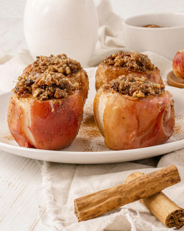 Air Fryer Baked Apples With Pecan Filling