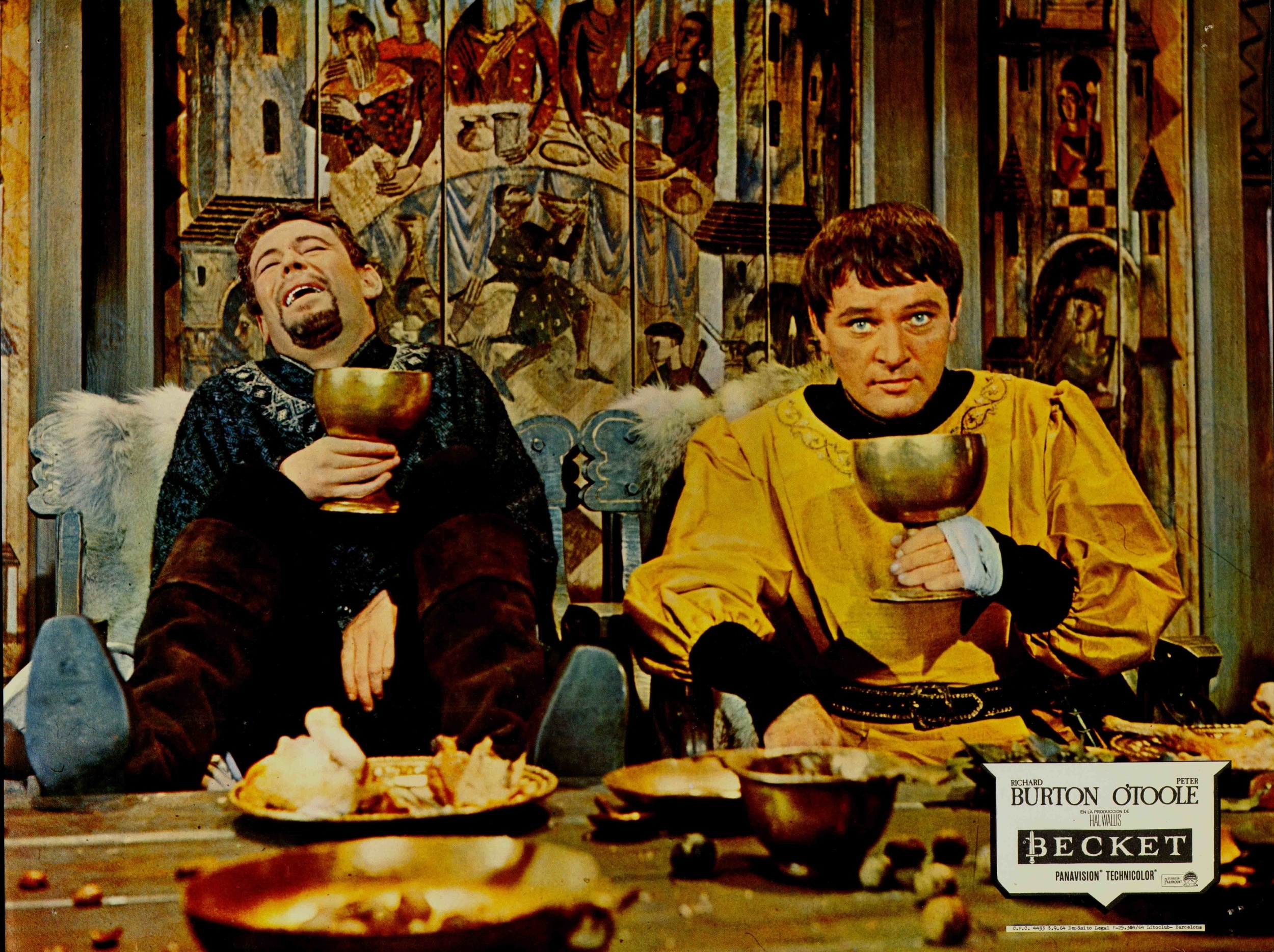 <p>Richard Burton is back as Thomas Becket, who was Archibishop of Canterbury and a key person in the life of Henry II. This film is about the relationship between the two, which ended with Becket effectively martyred. Peter O’Toole played Henry II, and the movie won Best Adapted Screenplay.</p>
