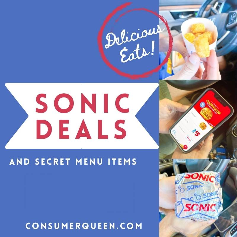 Sonic Menu Hacks, Deals and Secret Menu Items