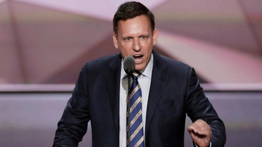 ex-trump backer peter thiel: ‘if you hold a gun to my head, i’ll vote for trump’