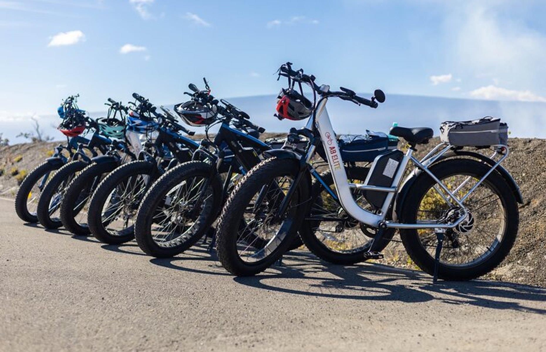 <p>Covering more than 500 square miles (1,295sq km) of Hawaii’s Big Island, including two active volcanoes (Kīlauea and Mauna Loa), Volcanoes National Park is jam-packed with awe-inspiring landscapes. And what better way to take them in than on an electric bike? <a href="https://volcanoohana.com/">Volcano Ohana</a> offers a three-hour experience on its trademark fat tire e-bikes, which are just the thing for navigating the region’s challenging volcanic terrain. </p>  <p><a href="http://bit.ly/3roL4wv"><strong>Love this? Follow our Facebook page for more travel inspiration</strong></a></p>
