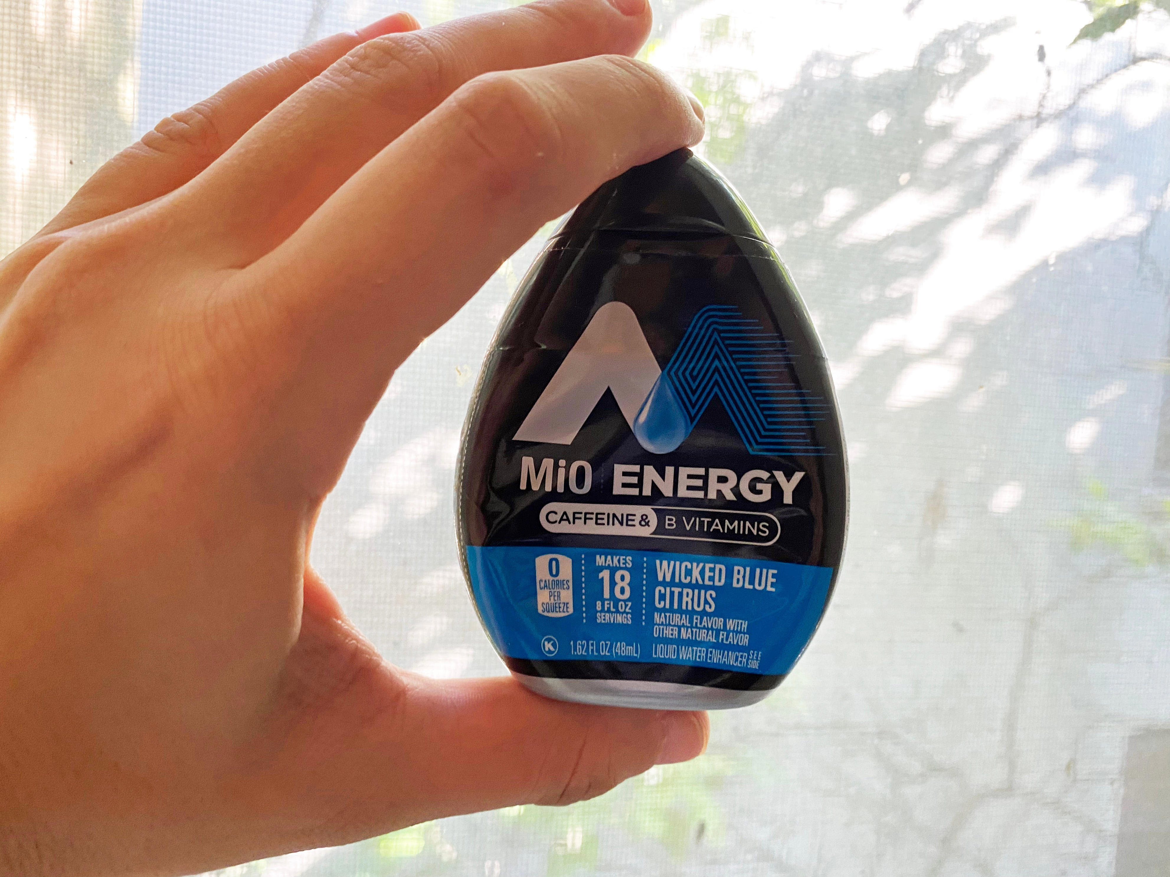 <p>In the summertime, I drink Mio every morning, a caffeinated fruit-flavored addition to water with B vitamins. I can't stand to drink a hot coffee in the heat, and I find it gives me the extra jolt of energy I need.</p><p>Since I visited Canada in the summer, I brought my Mio and it helped me to feel comfortable and alert while on the go.</p>