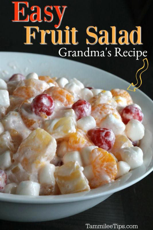 Easy Marshmallow Fruit Salad Recipe