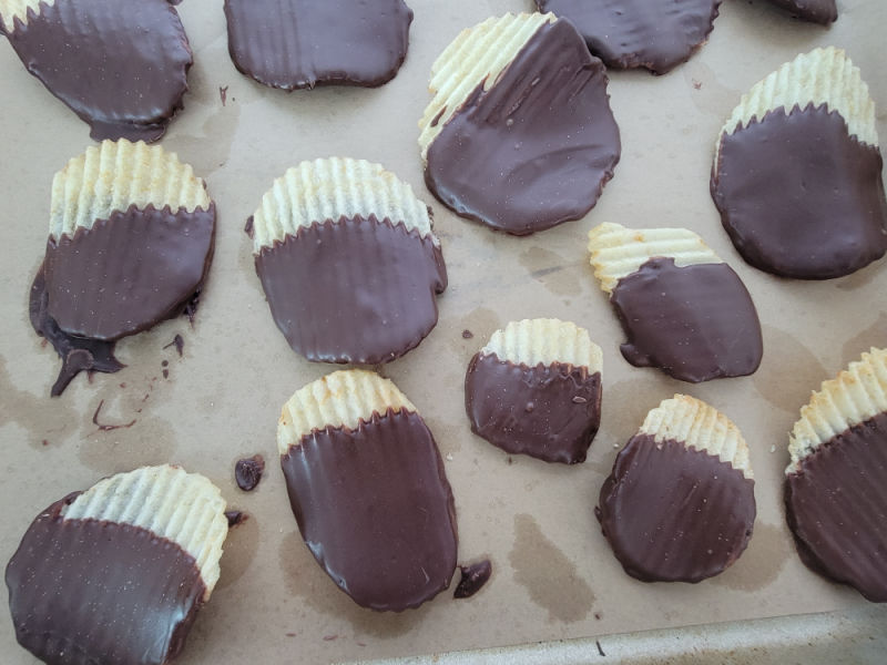 Chocolate Covered Potato Chips