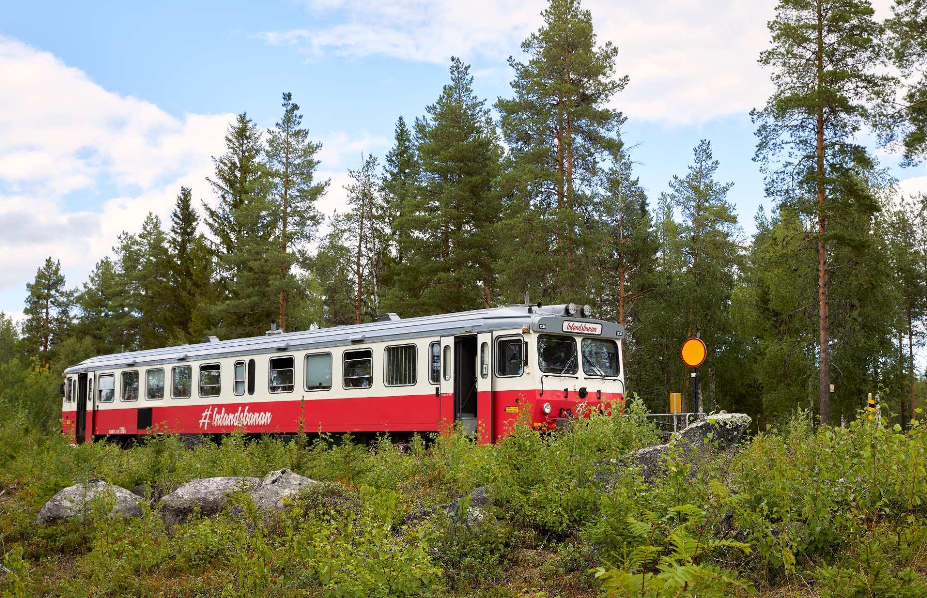 <p>Slicing through Sweden from top to bottom, the <a href="https://res.inlandsbanan.se/en">Inlandsbanan</a> should be top of all rail buffs’ wish lists. This epic 807-mile (1,200km) track stretches between Kristinehamn in the south and Gällivare in the north, passing from relatively flat green fields through alpine forests and the perennially snowy mountains of Lapland. Naturally, such a monumental journey takes a while to complete, with the typical itinerary taking nine days to cover the full route.</p>