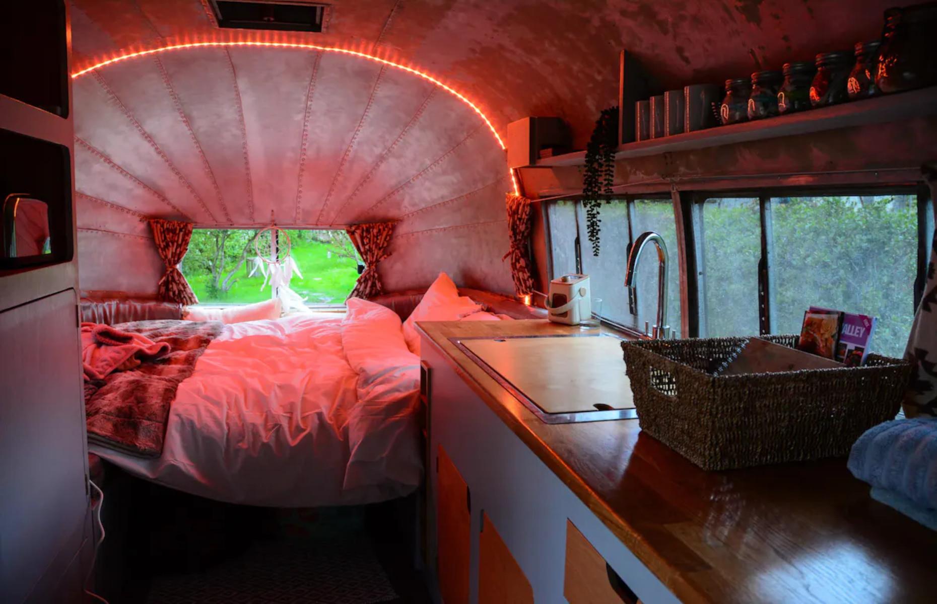 <p>For lovers of <a href="https://www.loveproperty.com/gallerylist/136446/24-cottagecore-decor-ideas-for-a-modern-take-on-country-style">cottagecore</a>, this vintage-inspired Airstream will be a dream come true. Complete with a cozy sleeping nook, a fully equipped galley kitchen, small dressing room, and a comfortable seating area, what this caravan lacks in space it more than makes up for in charm. </p>