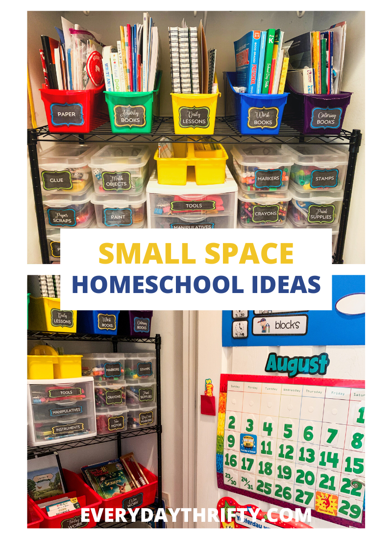 Homeschool Organization Ideas for Small Spaces Homeschool Organization Ideas for Small Spaces